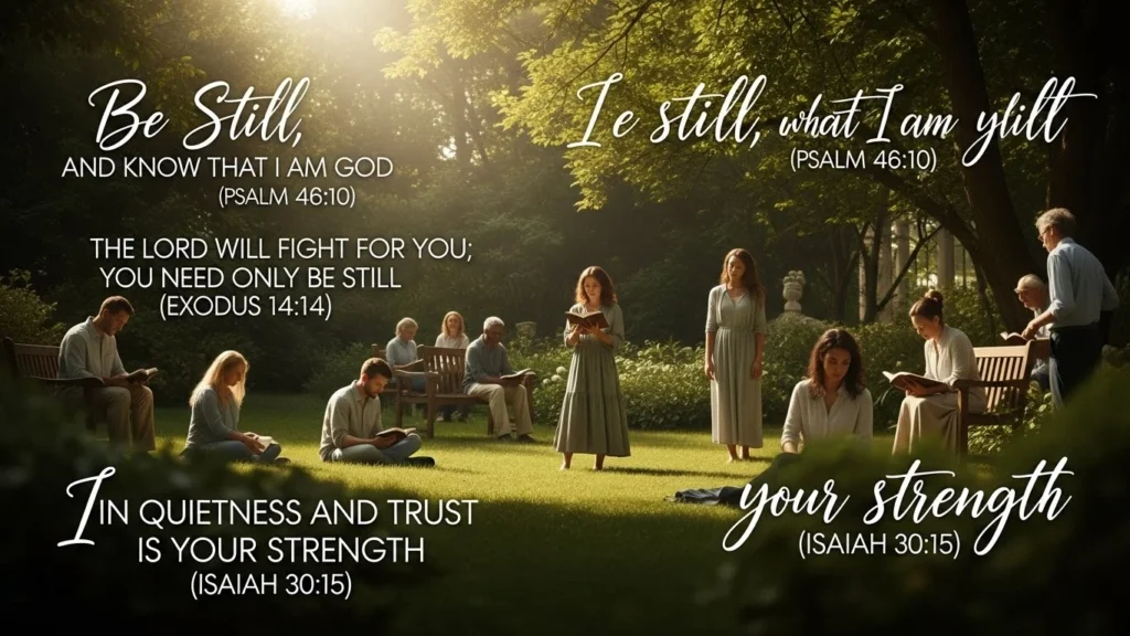Bible Verses About Being Still