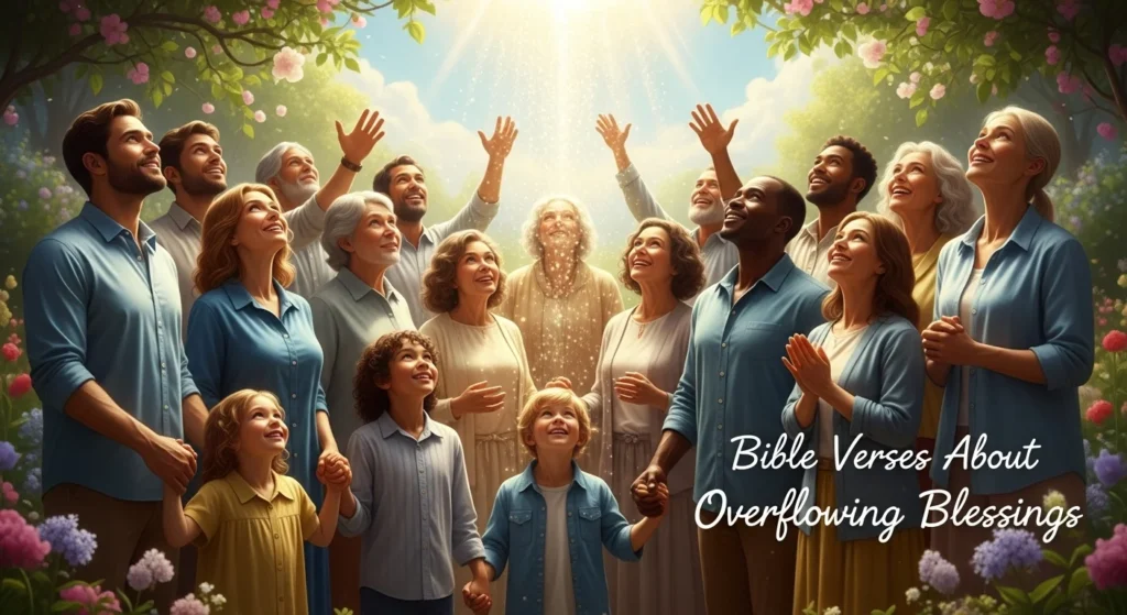 Bible Verses About Overflowing Blessings