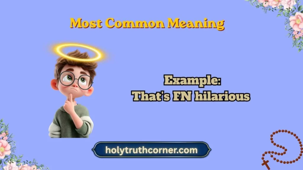 Most Common Meaning