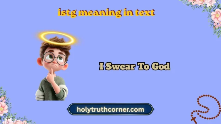 istg meaning in text