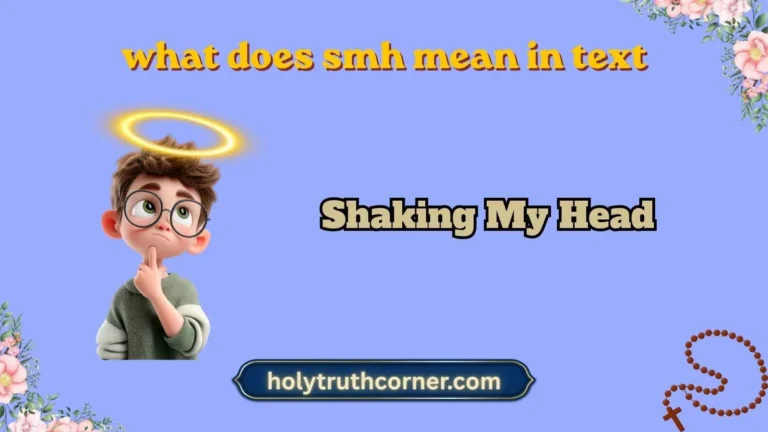 what does smh mean in text